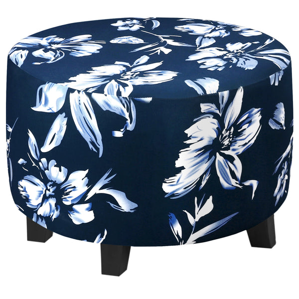 Stretch Ottoman Protective Cover for Round Footstool