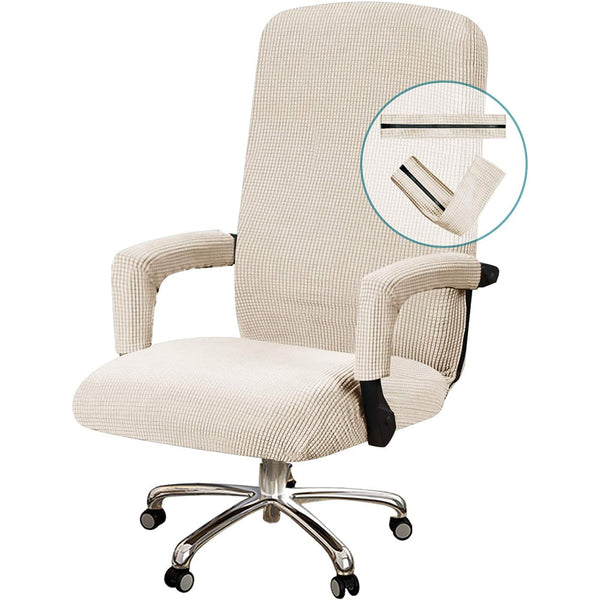 Jacquard Office Chair Cover with Armrest Covers
