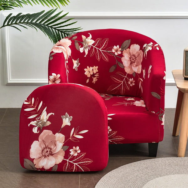 Split Tub ArmChair Slipcover Youth Red