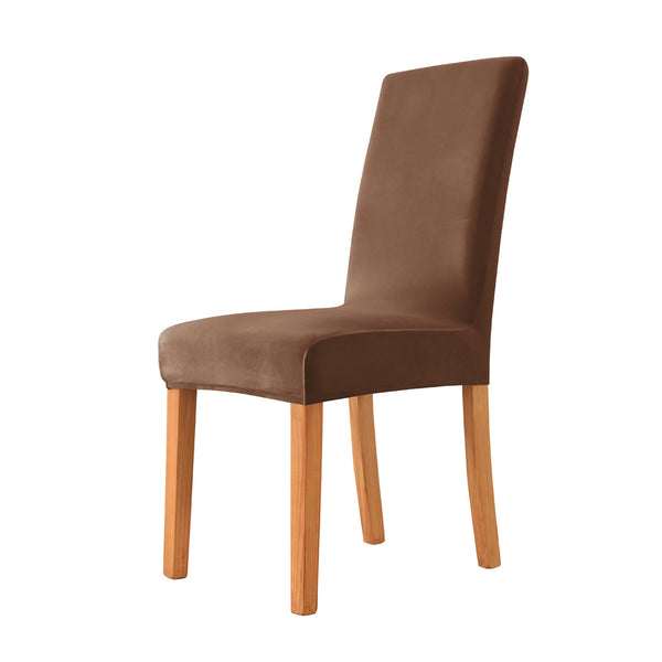 Soft Velvet Dinning Chair Cover Stretch Chair Seat Slipcover