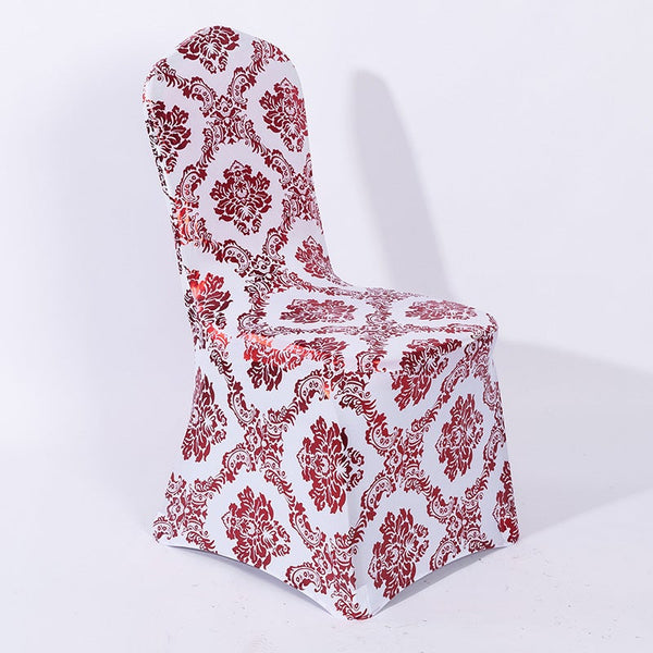 Stretchable Flower Printed Chair Covers