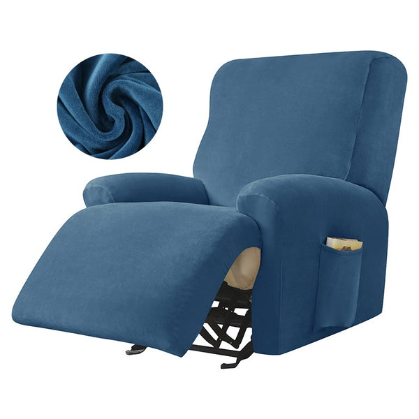 Velvet Split Recliner Sofa Cover For Living Room 1/2/3/4 Seat Recliner Chair Sofa Cover