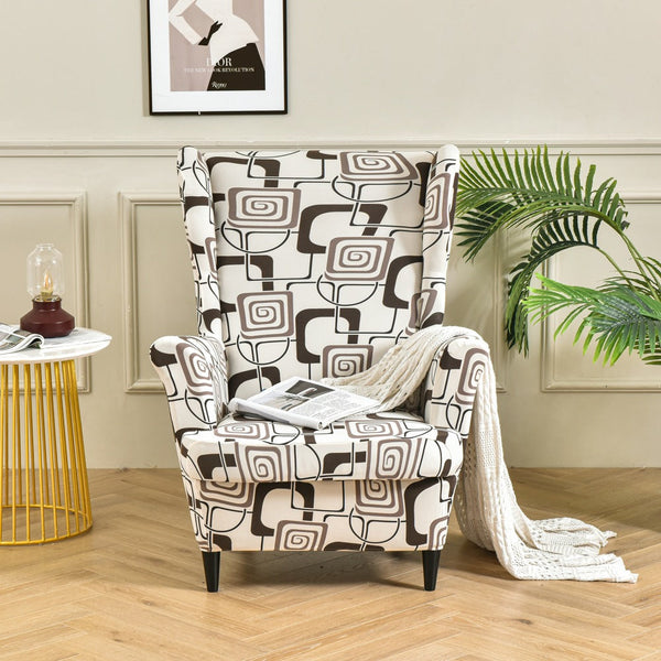 Super Stretch Wingback Armchair Cover