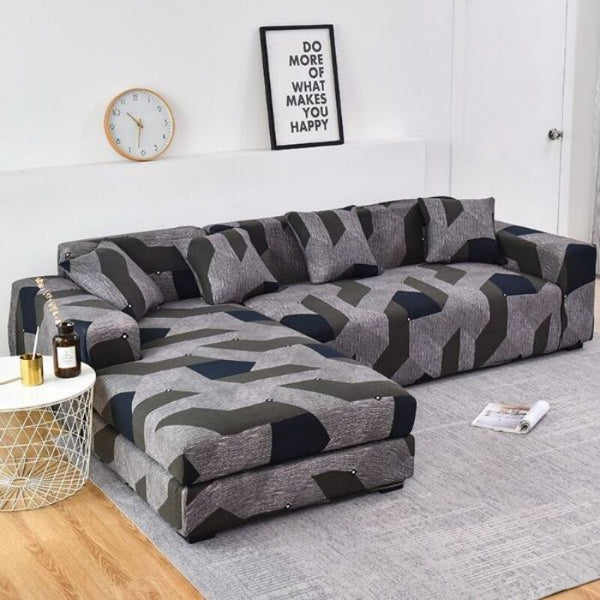 L-Shaped Sectional Couch Covers  Deep Square