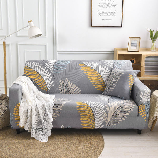 Elastic Printed Sofa Loveseat Slipcover