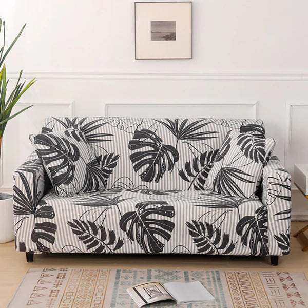 Elastic Printed Sofa Loveseat Slipcover