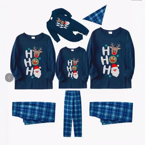 “Ho Ho Ho”Christmas Pajamas Set Family Matching Pjs