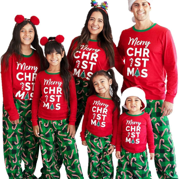 "Merry Christmas" Family Matching Christmas Pajamas Sets