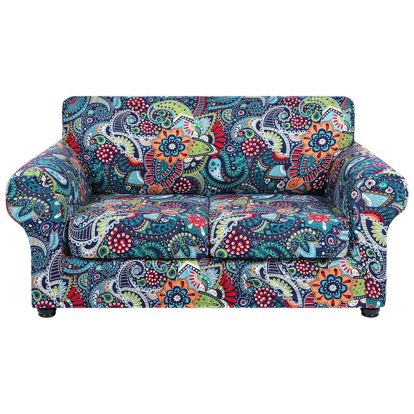 Stretch Printed Sofa Covers with Separate Cushion Cover