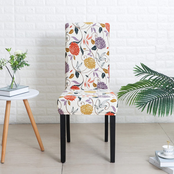 Spandex Printed Stretch Dining Chair Cover