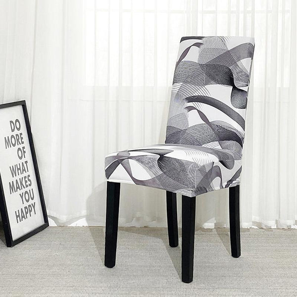 Printed Pattern Dining Chair Seat Covers With the wind