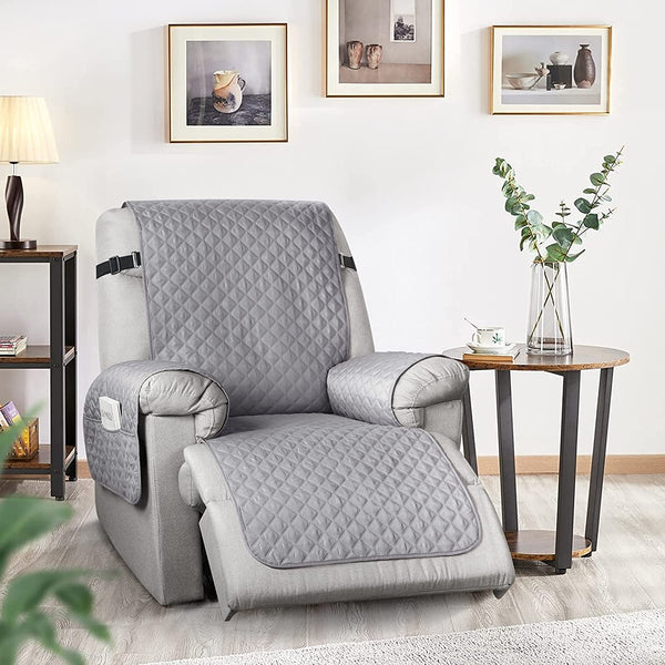 Non Slip Recliner Chair Slipcover with Elastic Strap