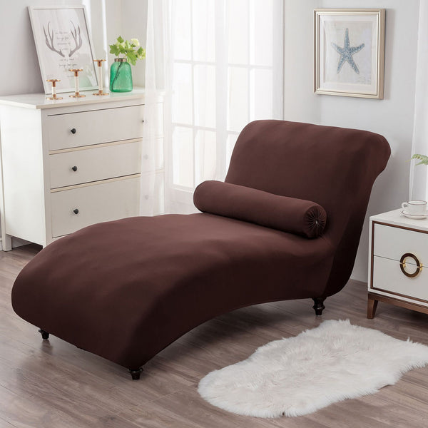 Chaise Lounge Sofa Cover Brown