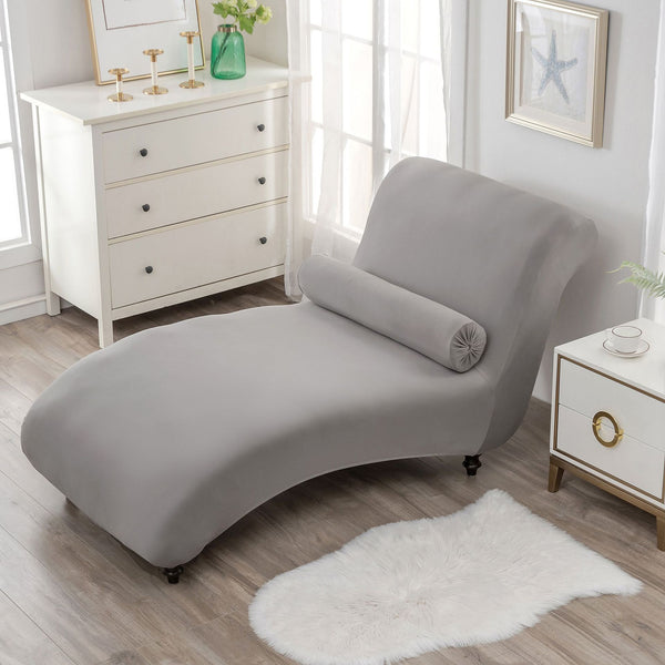Chaise Lounge Sofa Cover Dark Grey