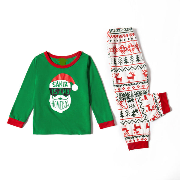 Conjunto de pijama familiar de Papá Noel HoHo a juego 