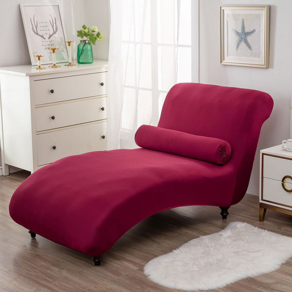 Chaise Lounge Sofa Cover Red
