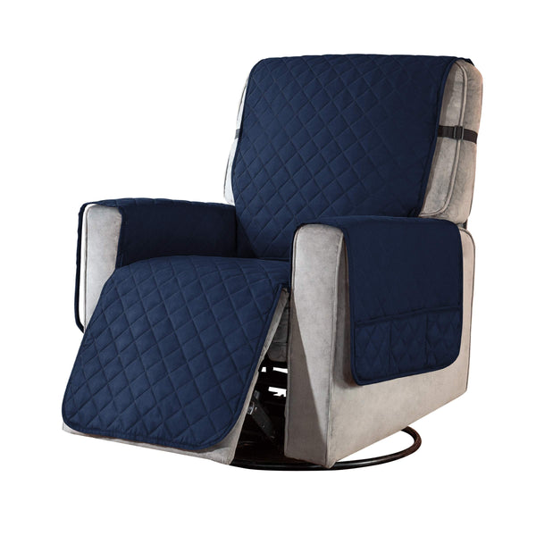 Waterproof Recliner Chair Cover Dark Blue