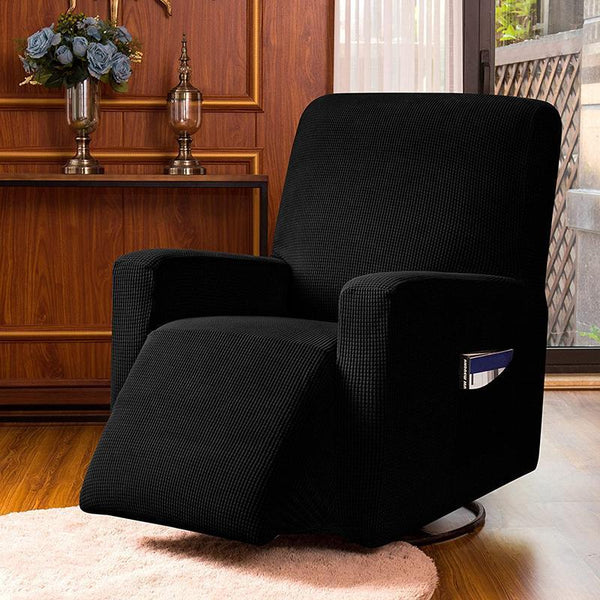 Non-slip Stretch Recliner Slipcover Black