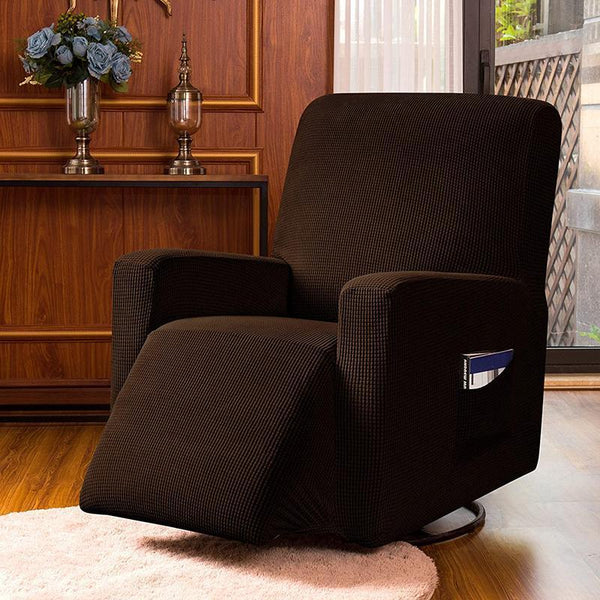 Non-slip Stretch Recliner Slipcover Chocolate