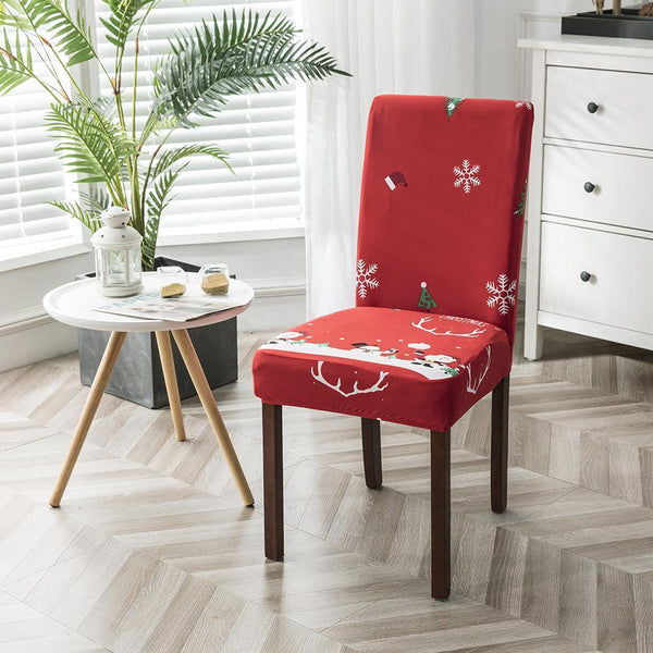 Christmas Holiday Snowflake Dining Chair Covers
