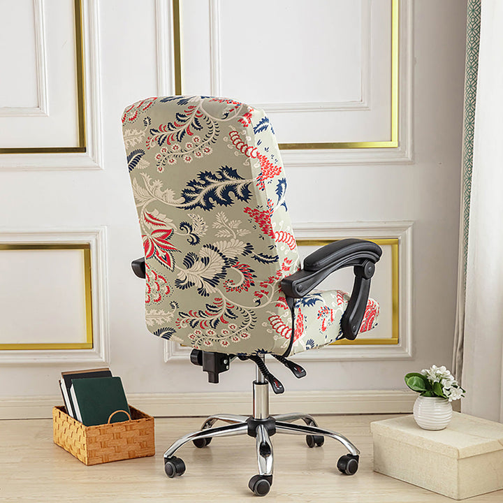 Spandex Printed Stretch Office Chair Cover Set Of 2 Office Chair spandex-printed-stretch-office-chair-cover-set-of-2-office-chair