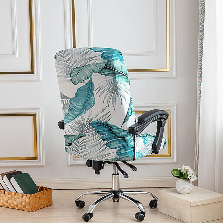 Spandex Printed Stretch Office Chair Cover Set Of 2 Office Chair spandex-printed-stretch-office-chair-cover-set-of-2-office-chair