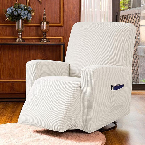 Non-slip Stretch Recliner Slipcover White